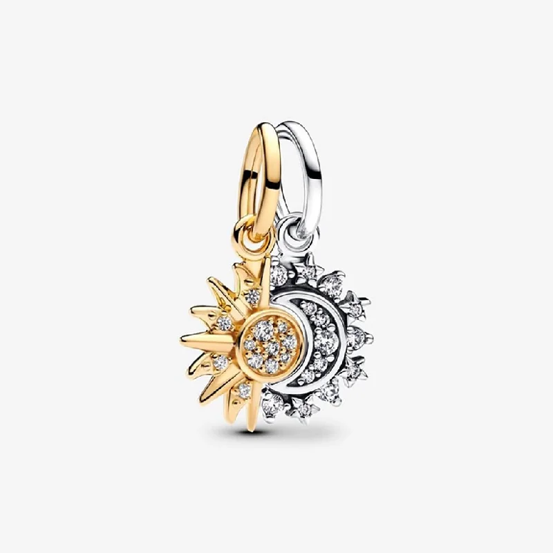 PANDORA : Splittable Sun & Moon Dangle Charm