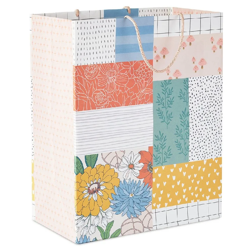 Hallmark : 13" Patchwork Floral Large Gift Bag