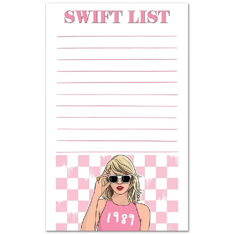 Taylor Swift : Swift List -Note Pad