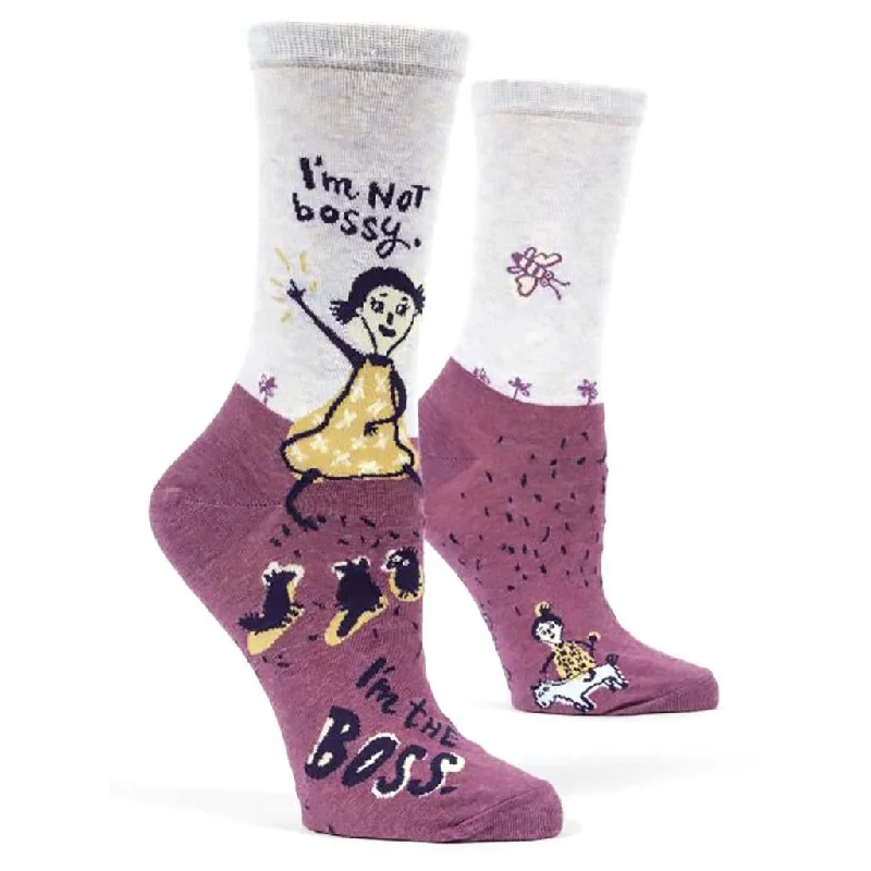 Blue Q : Women's Ankle Socks - "I'm The Boss"