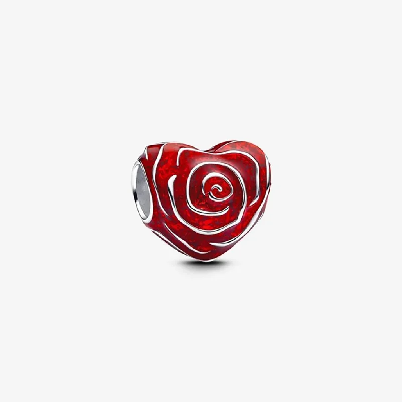 PANDORA : Rose Heart Charm