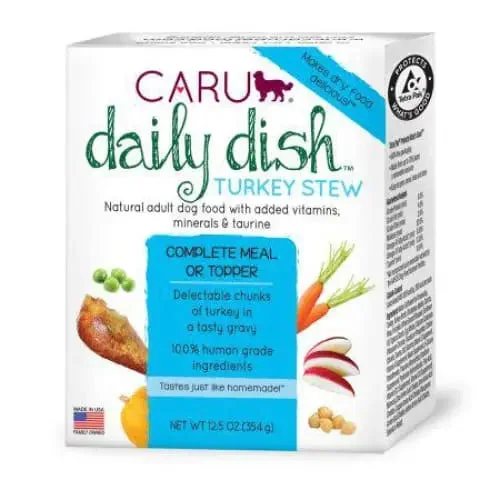 Caru Pet Food Daily Dish Real Turkey Stew for Dogs