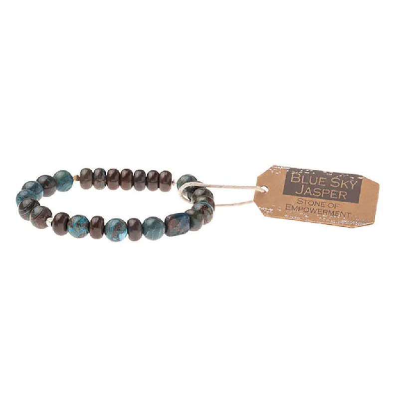 Scout Curated Wears : Blue Sky Jasper Stone Bracelet - Stone of Empowerment