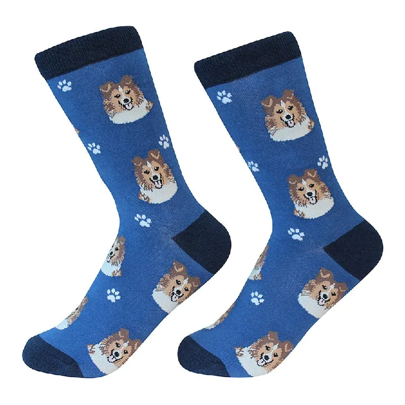 Dog Breed Crew Socks - Sheltie