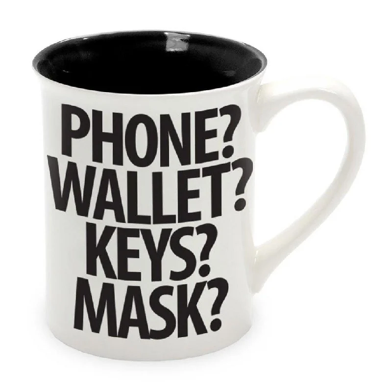 Phone Wallet Keys Mask Coffee Mug