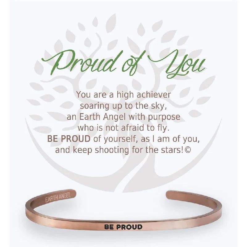 Earth Angel : Proud of You Cuff Bracelet in Rose Gold