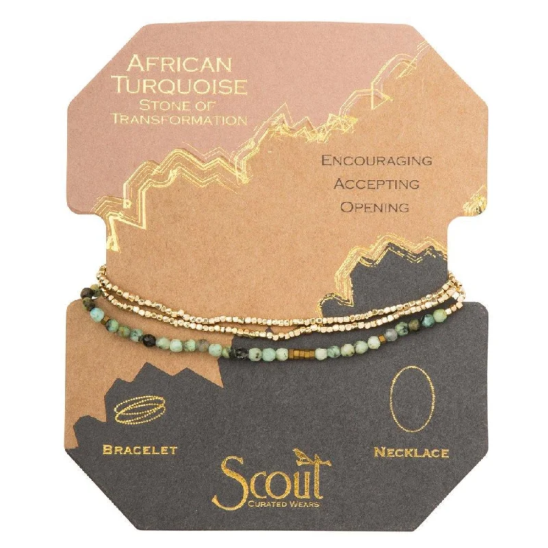 Scout Curated Wears : Delicate Stone African Turquoise - Stone of Transformation