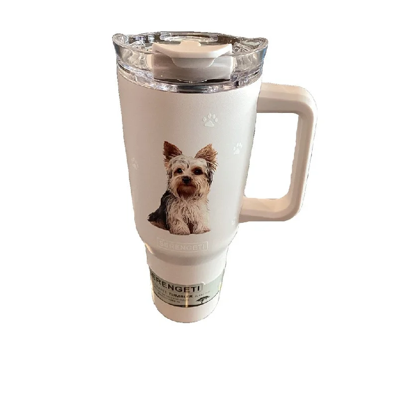 E & S Pets : Yorkie Serengeti 40oz Stainless Steel Ultimate Tumbler