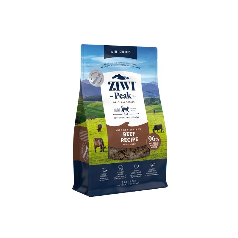 Ziwi Peak Air Dried Beef Grain Free Dry Cat Food 1KG