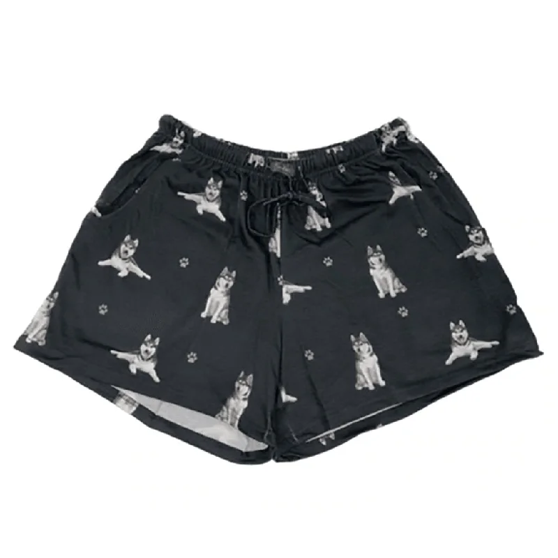 Women's Siberian Husky Lounge/Sleep Shorts