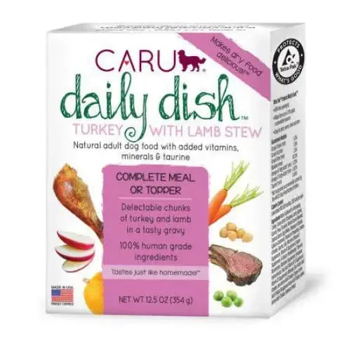 Caru Pet Food Daily Dish Real Turkey and Lamb Stew for Dogs