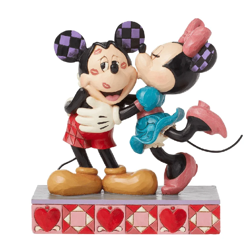 Jim Shore : Disney Traditions Hugs & Kisses - Mickey & Minnie Love Figurine