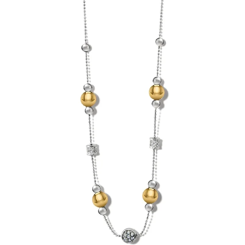 Brighton : Meridian Prime Short Necklace in Silver - Gold