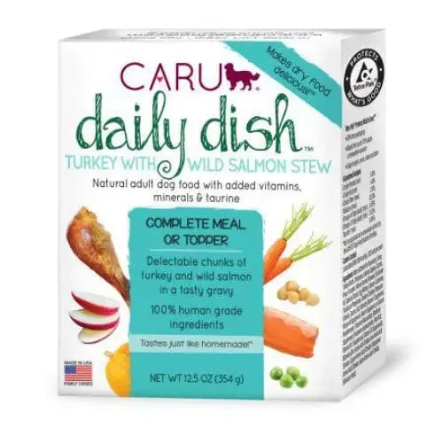 Caru Pet Food Daily Dish Real Turkey and Salmon Stew for Dogs