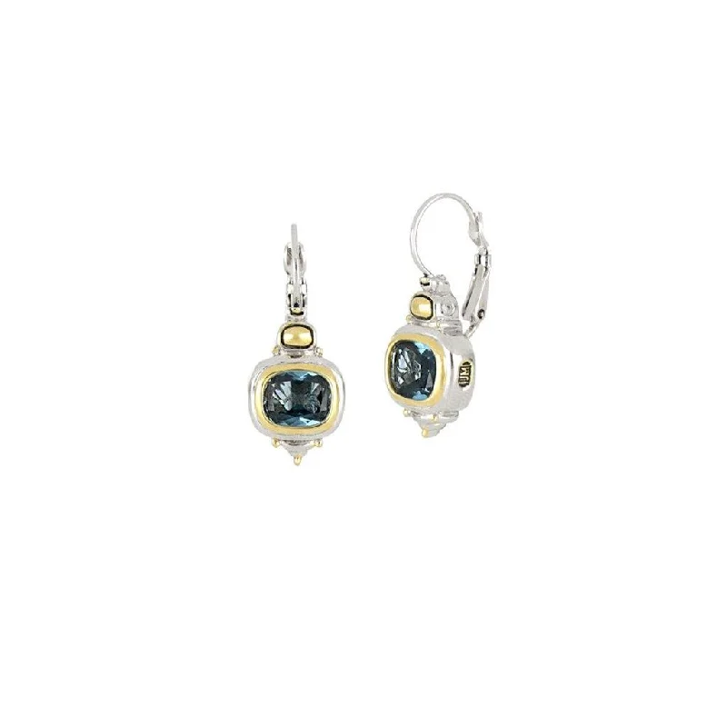 John Medeiros : Nouveau French Wire Earrings - Aqua