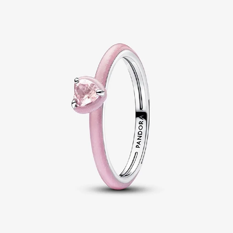 PANDORA : Pink Chakra Heart Ring