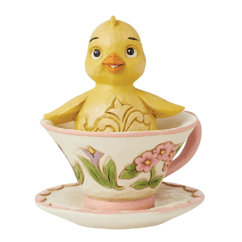 Jim Shore : Heartwood Creek - Chick in Teacup Mini Figurine