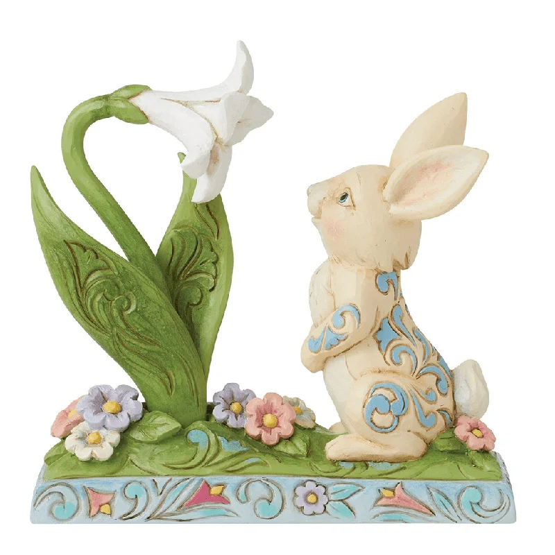 Jim Shore : Bunny and Easter Lily Figurine