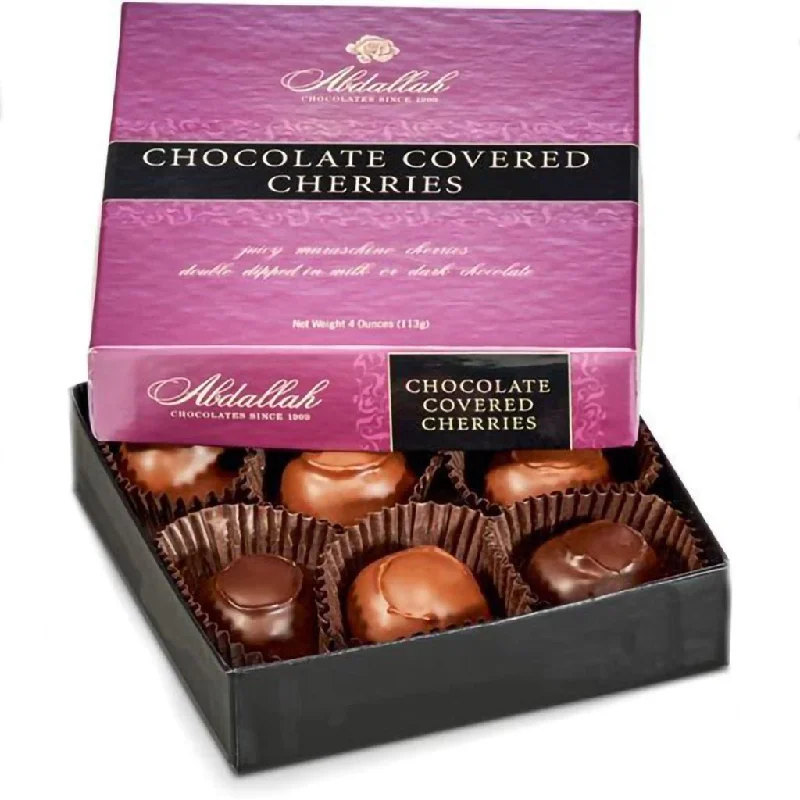 Abdallah Candies :Chocolate Covered Cherries, 4 Oz.- Assortment