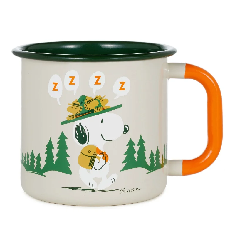 Hallmark : Peanuts® Beagle Scouts Morning Roll Call Mug, 19 oz.