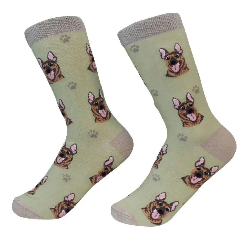 Dog Breed Crew Socks - German Shepherd