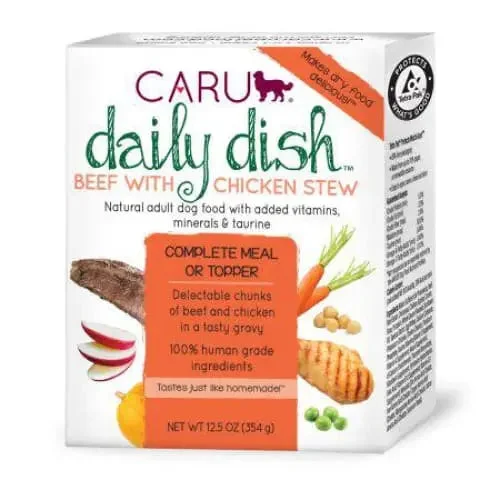 Caru Pet Food Daily Dish Real Beef and Chicken Stew for Dogs