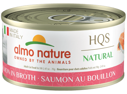 HQS Salmon In Broth - Wet Cat Food - almo nature