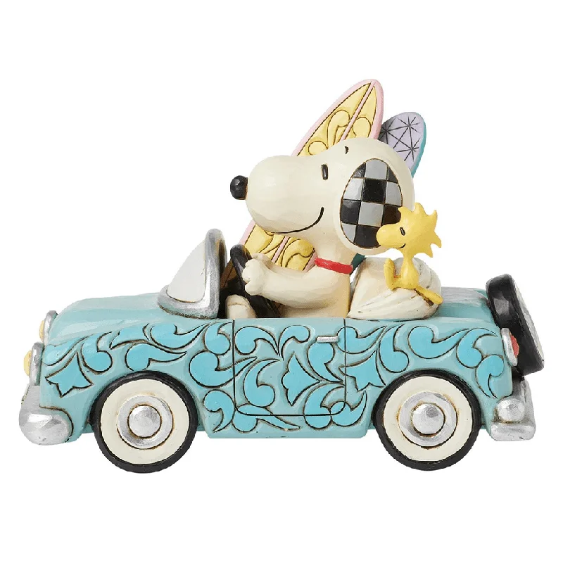 Jim Shore : Snoopy & Woodstock in Car Surf