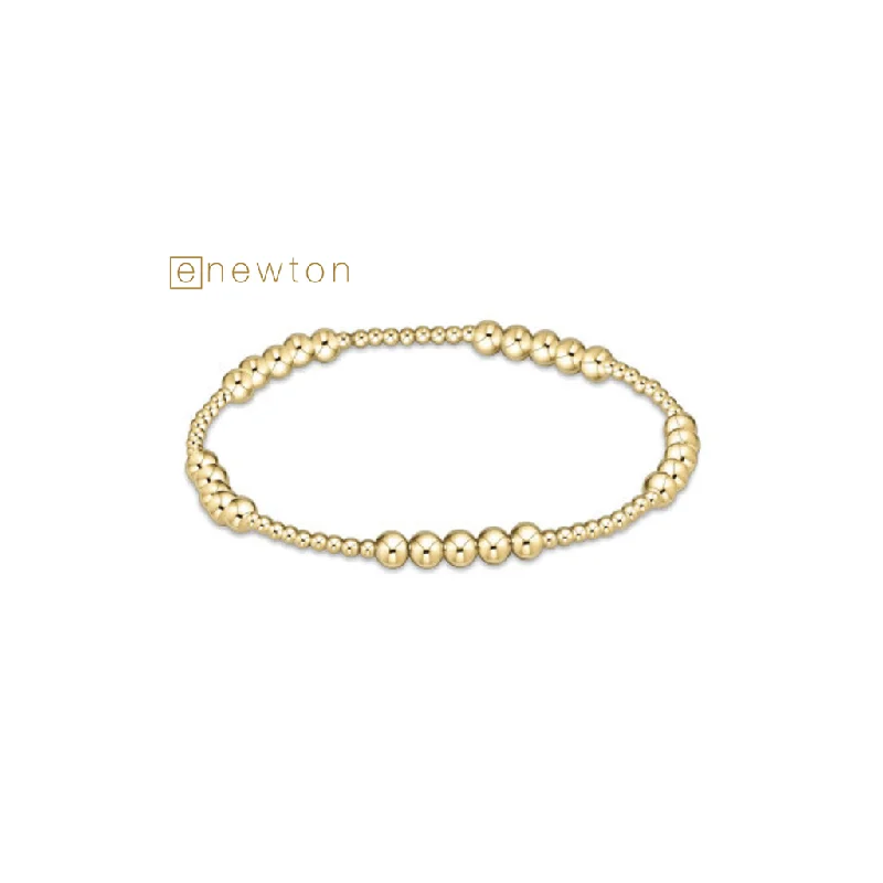 enewton design : Classic Blissful Pattern 2mm Bead Bracelet - Gold