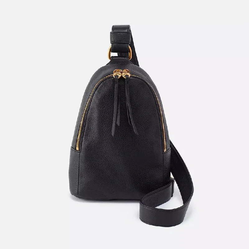 HOBO : Fern Sling in Pebbled Leather - Black