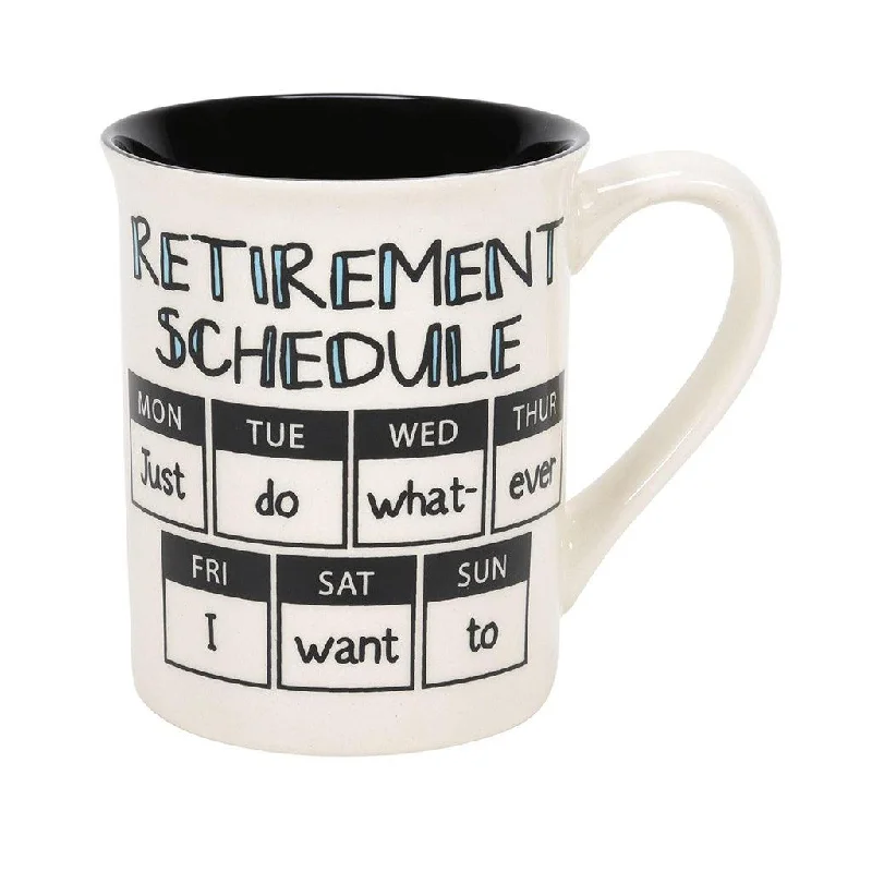 Our Name Is Mud : Retirement Calendar Mug