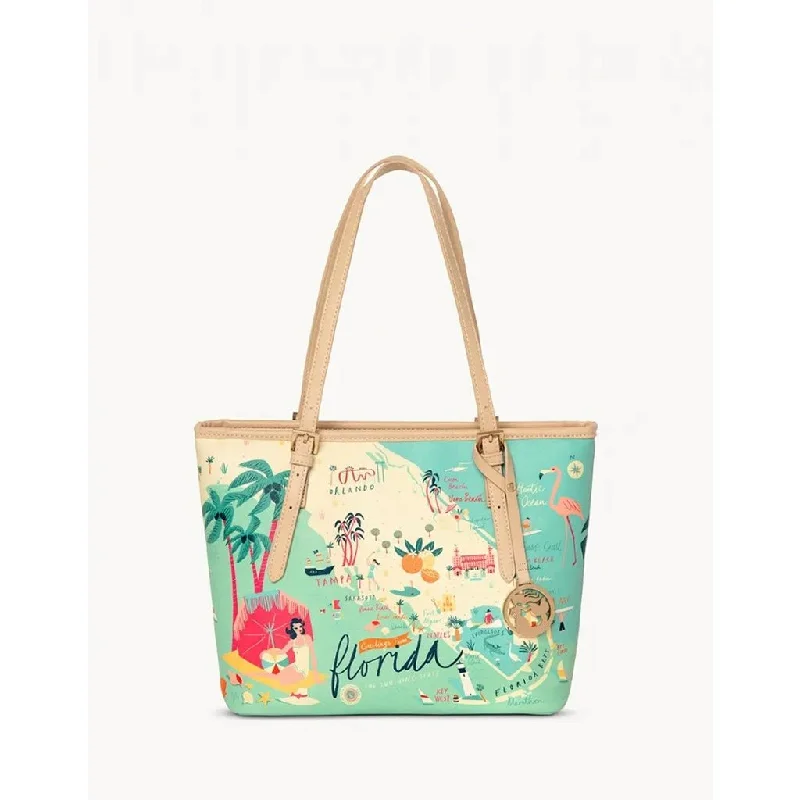 Spartina 449 : Florida Small Tote with Zipper (W)