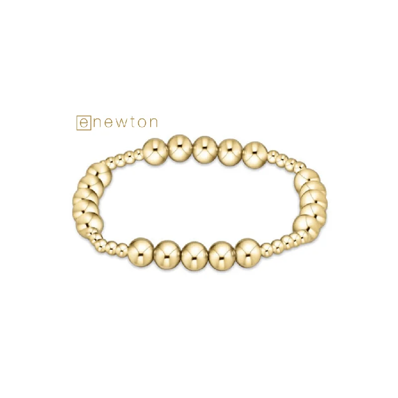 enewton design : Classic Blissful Pattern 3mm Bead Bracelet - 6mm Gold