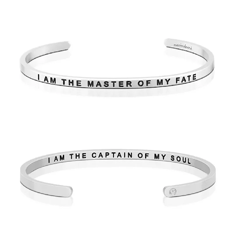 MantraBand : I Am the Master of My Fate, I Am the Captain of My Soul Things Bracelet