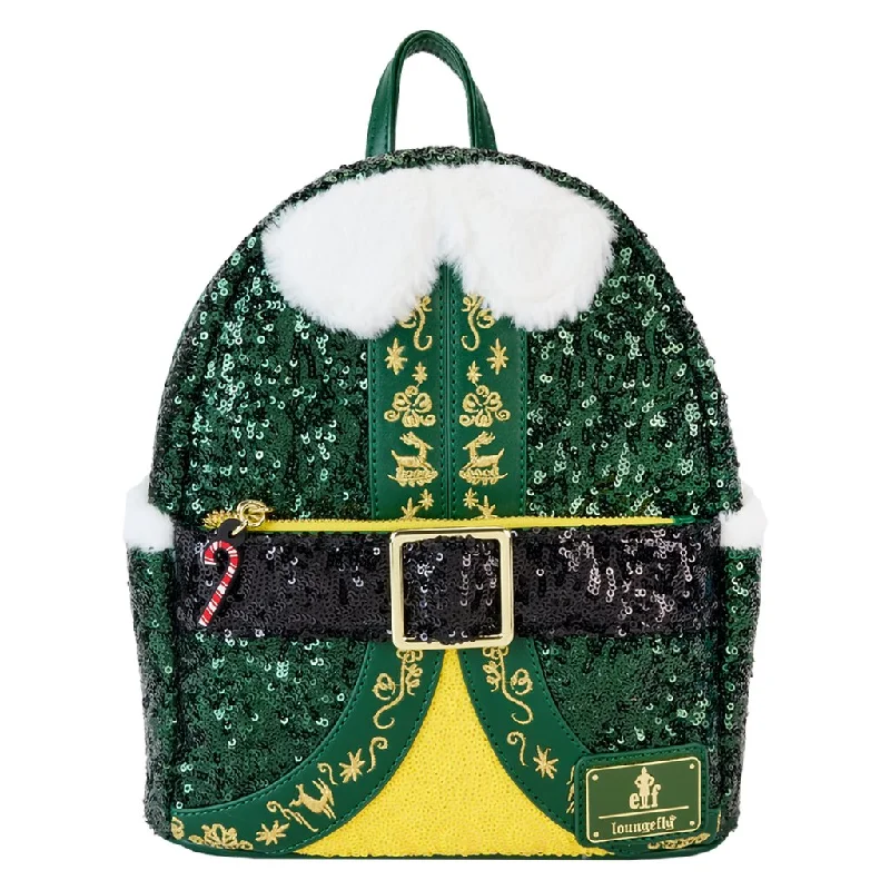 Loungefly : Elf Buddy Sequin Cosplay Mini Backpack