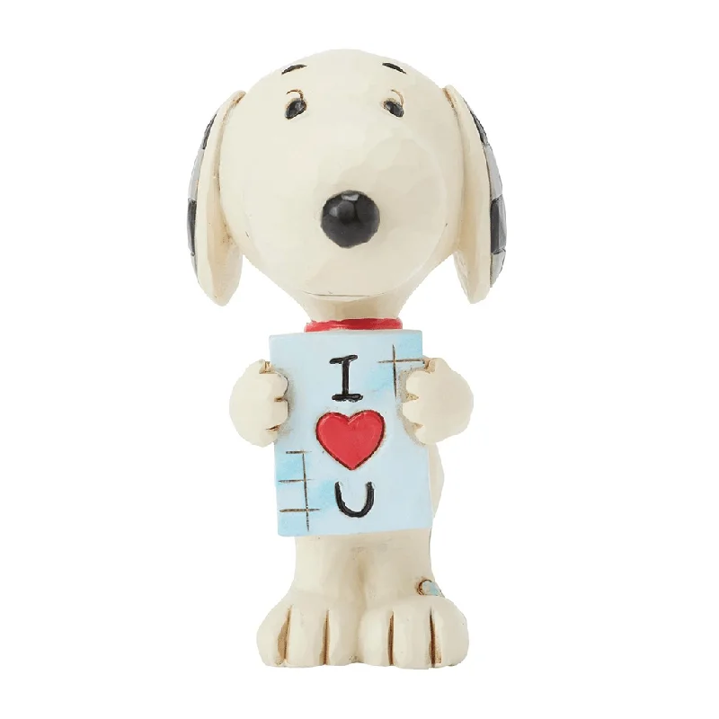 Jim Shore : Snoopy with Love Sign Mini