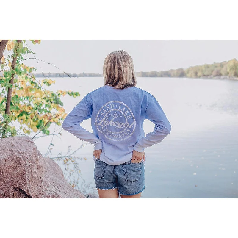 Lakegirl : Ombre Sand Lake Sun Waves Long Sleeve Tee