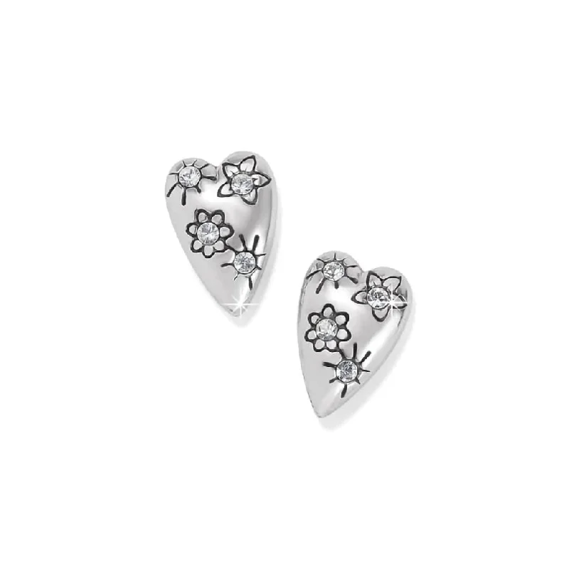 Brighton: Sparkling Heart Mini Post Earrings