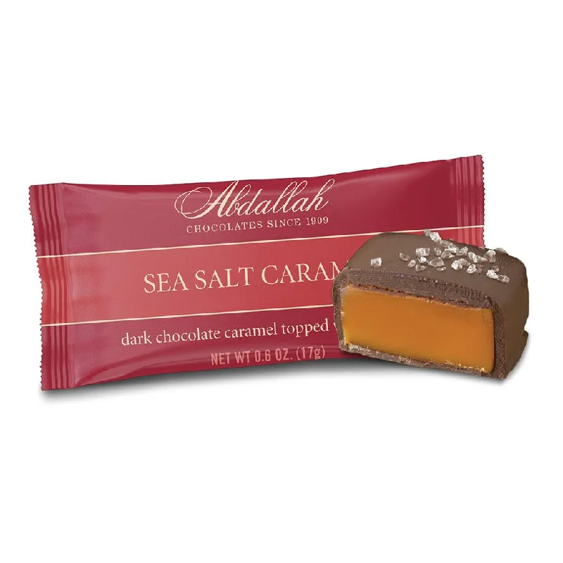 Abdallah Candies : Sea Salt Caramels Singles – Dark Chocolate