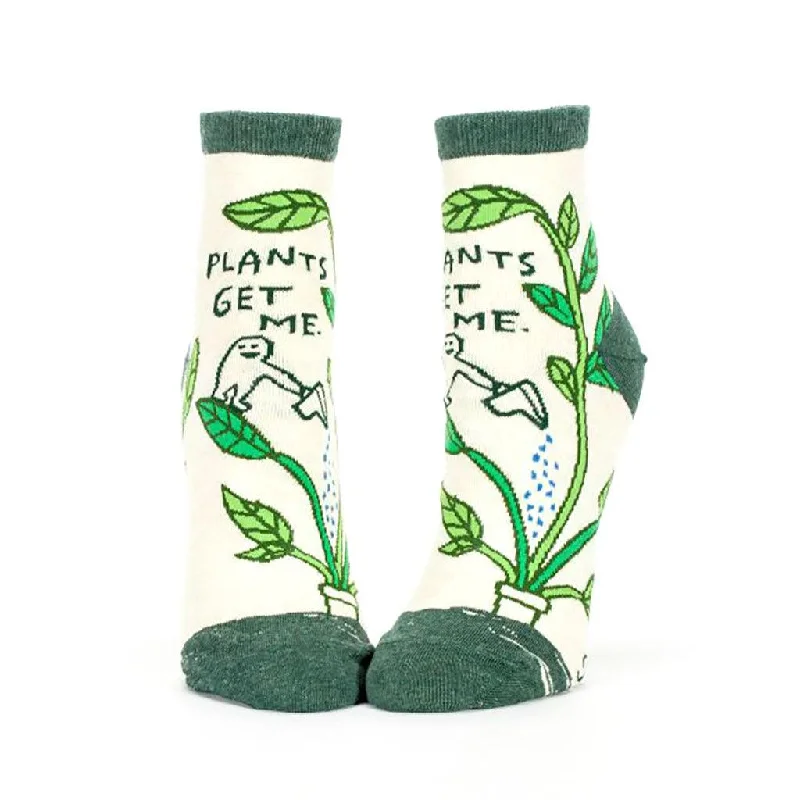 Blue Q : Women's Ankle Socks - "Plants Get Me"