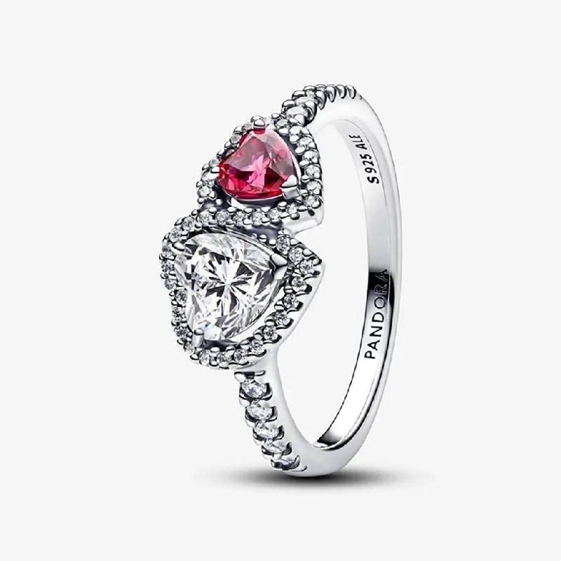 PANDORA : Halo Hearts Ring