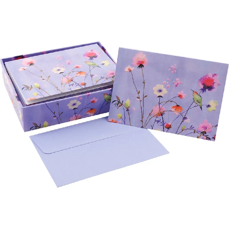 Peter Pauper Press : Note Cards - Lavender Wildflowers