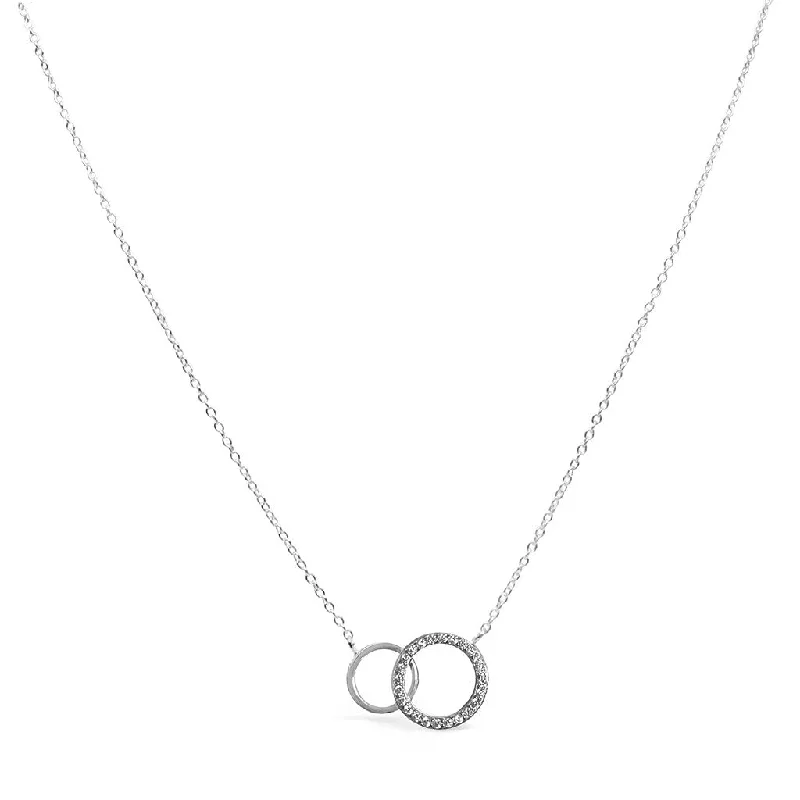 Stia : Dainty Double Circle Necklace