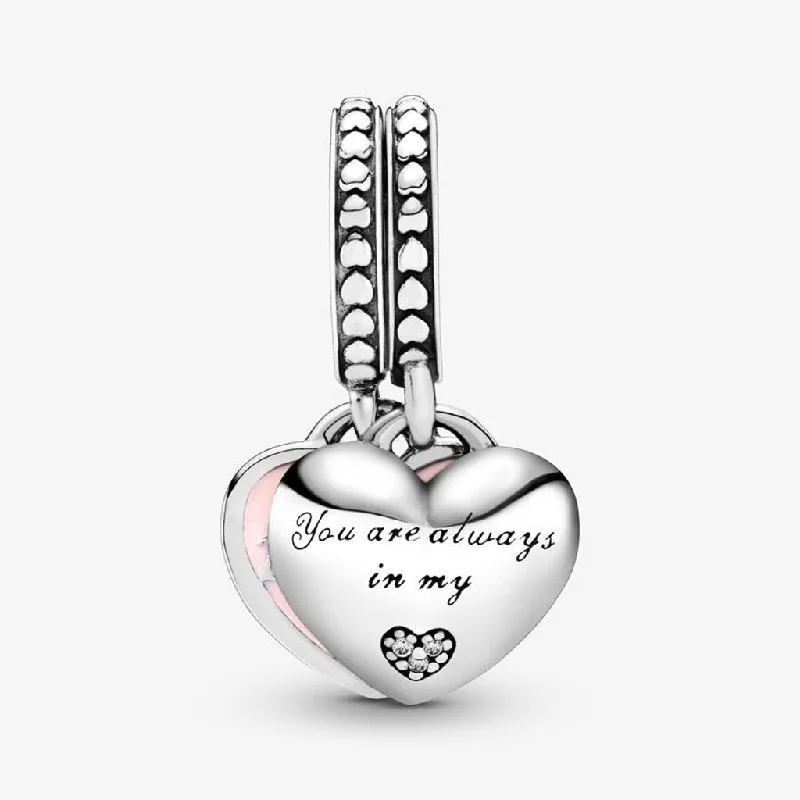 PANDORA : Mother & Daughter Hearts Dangle Charm