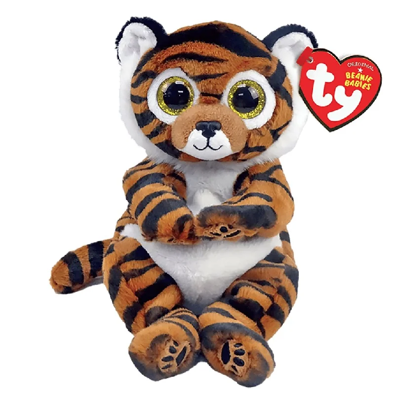 Ty : Beanie Babies - Clawdia the Black Striped Brown Tiger