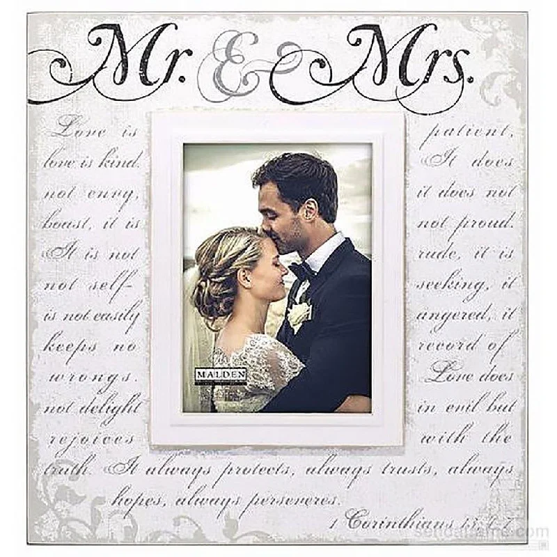 Malden : Mr. and Mrs. Corinthian Script Frame