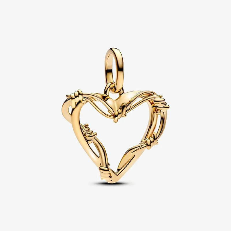 PANDORA : Wire Heart Dangle Charm