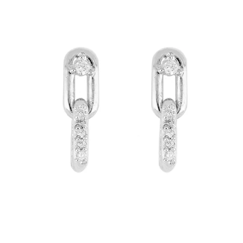 John Medeiros : Diamante Small Two Link Pavé with CZ