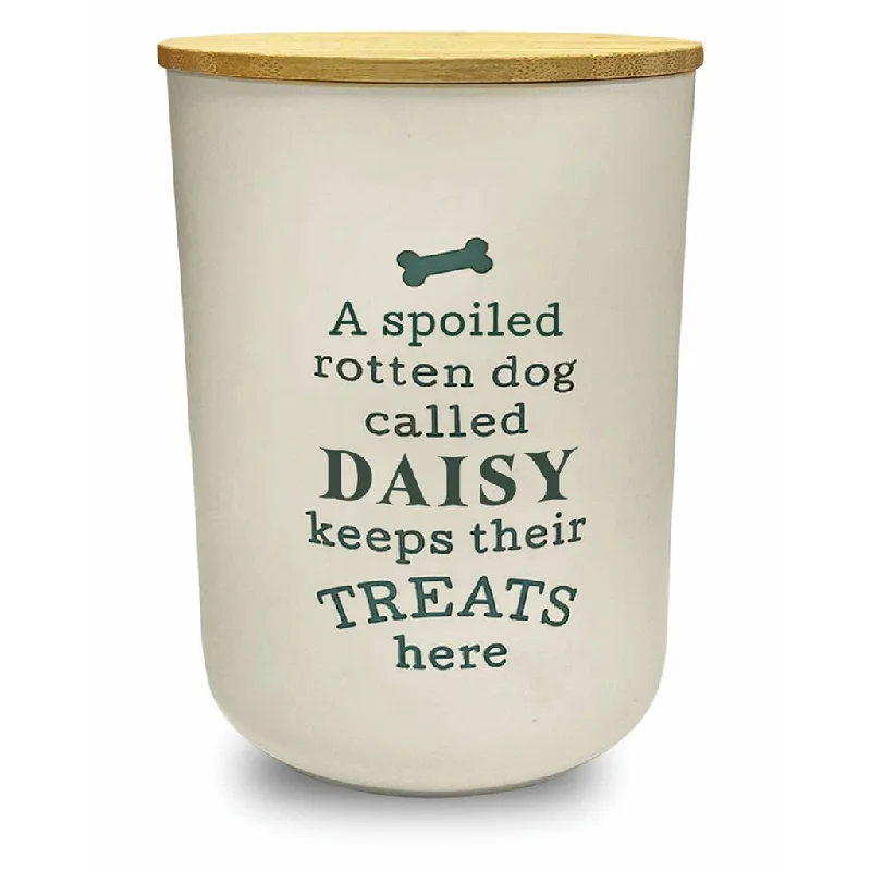 H & H Gifts : Dog Treat Jar - Daisy