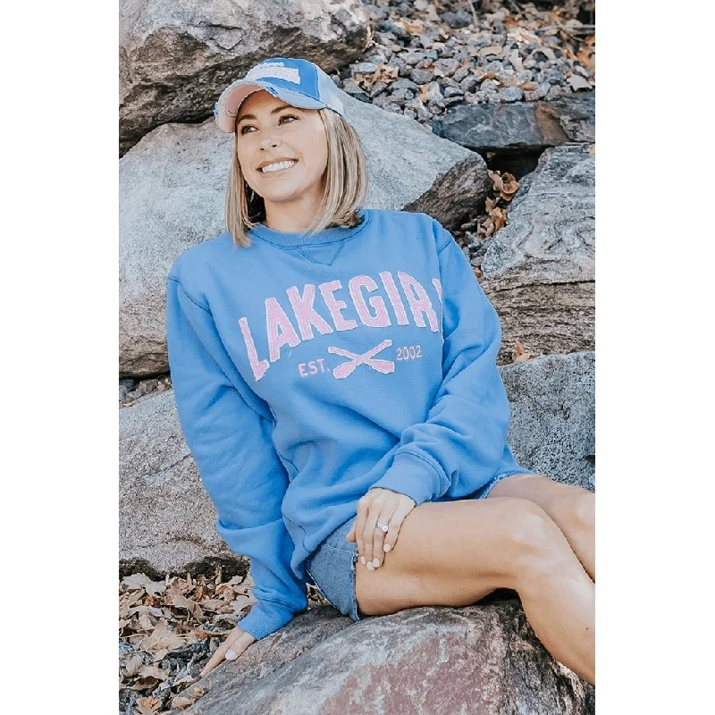 Lakegirl : Sanded Fleece Crew Neck Sweatshirt